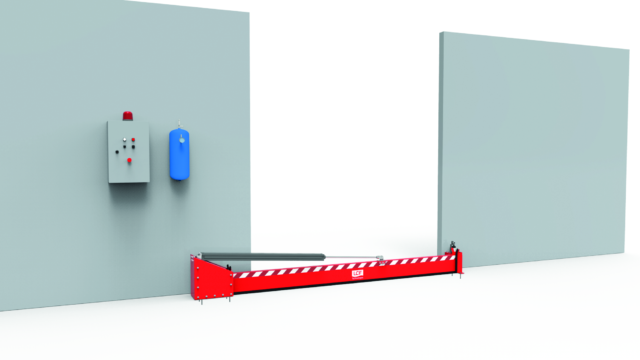 Barrière automatique pivotante