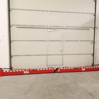 Barrière manuelle double pivotante