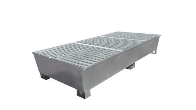 Bac acier conique 8 fûts