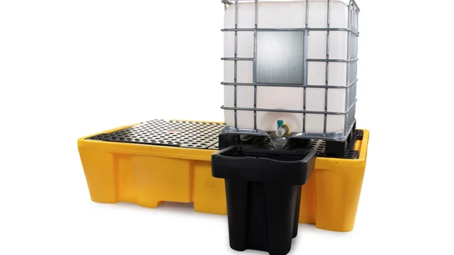 Bac PEHD 2 IBC + récipiant