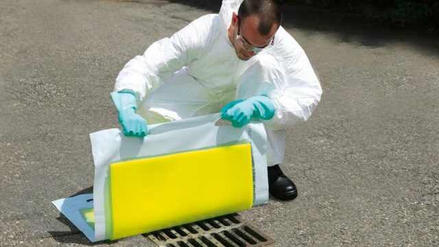 Pose plaque d'obturation souple