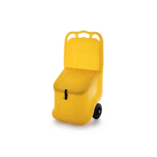 Chariot mobile jaune fermé