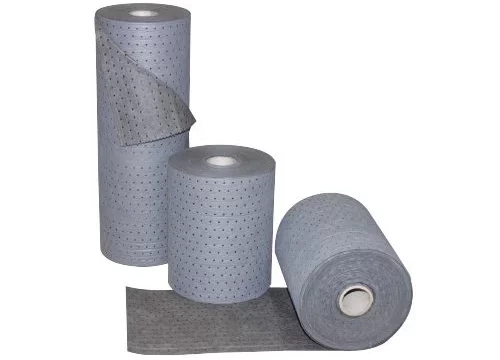 Rouleau absorbant tous liquides universel pour la maintenance des ateliers industriels